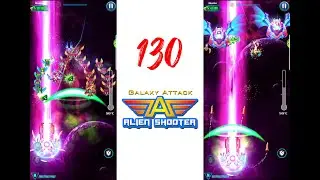 WALKTHROUGH Level 130 Alien Shooter [Campaign] Galaxy Attack: Best Arcade Shoot up Game Mobile