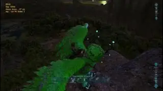 Ark survival Rhynio's rare spawn and they just get killed fast, official ps5 pve