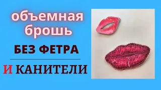 Эксклюзивная БРОШЬ без фетра и канители