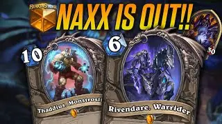 NAXX IS OUT!! New Meta Breaker Horseman Thaddius Warlock | Savjz Hearthstone