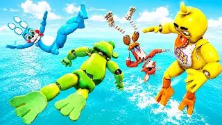 FNAF in GTA 5: Crazy Ragdolls [Animatronics] - Episode 25