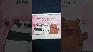 art of 3 friends with watercolor #reels #viral #viral