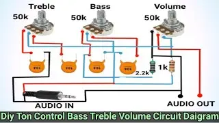 Simple Tone Control Circuit Diy Bass Treble Volume //