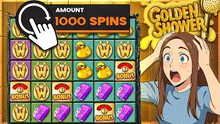 1000 SPINS On GOLDEN SHOWER SLOT!! (INSANE)