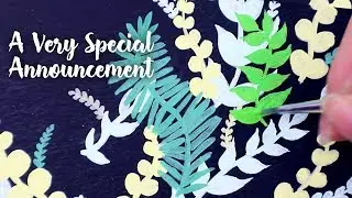 A Very Special Announcement & Life Update // Turner Acryl Gouache on Black Paper