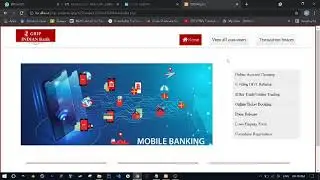 Basic Banking System Website Project for GRIP Internship at The Spark Foundation #gripjune2021 #grip