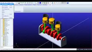 MSC ADAMS 3 Cylinder IC Engine Mechanism Simulation Tutorial_ Part 1