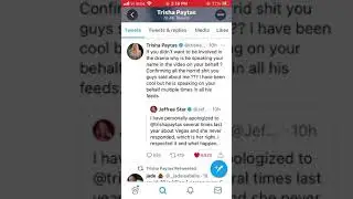 Trisha paytas vs jeffree star back and forth on twitter