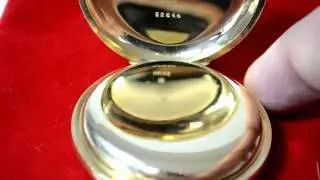 Antique Pocket Watch, 18 KT Gold. 14kt chain - Old Train Conductor Watch