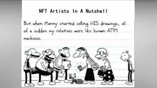 NFT Artists In A Nutshell 2- Diary of a Wimpy Kid Meme
