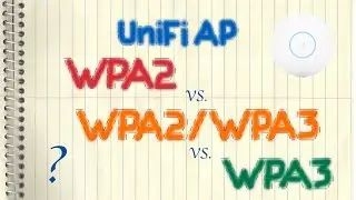 Ubiquiti UniFi Wi-Fi Access Point - WAP2 Vs. WPA3 Vs. WPA2/3