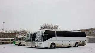 Вечерняя поездка по Каменску - Уральскому на междугороднем автобусе Higer