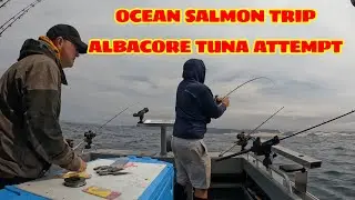 OCEAN SALMON FISHING & CRABBING TRIP Albacore Tuna Attempt WINCHESTER BAY OREGON with YAKVENTURES 4K