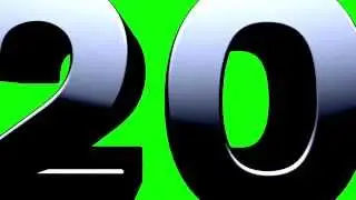 Numbers Zoom - Green screen transition overlays for iMovie + Final Cut Pro X