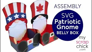 Patriotic Gnome Belly Boxes @MyScrapChick