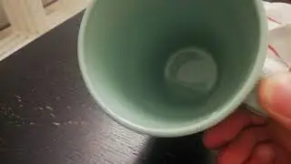 cleaning liquid with a towel