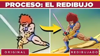 TIMELAPSE REDRAWING LEON-O | THUNDERCATS | 80/90 INTROS 4K