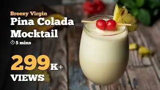 Pina Colada Mocktail | No-Alcohol Pina Colada | Virgin Mocktail | Mocktail Recipes | Cookd