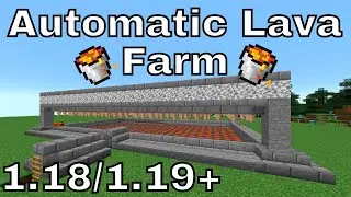 Minecraft Tutorial | Automatic Lava Farm 1.18 | 1.19