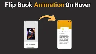 Flip Book Animation On Hover Using HTML CSS