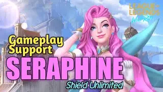 SERAPHINE WILDRIFT BEST SUPPORT MOMENT | STUN DAN SHIELDNYA GA HABIS HABIS