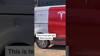 Tesla uses Ford vans to fix their cars 💀🤣 #tesla #ford #maintenance #funny #comedy #shortsvideo