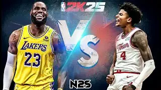 Lebron vs Jalen Green - Simulation 2k25 Cpu vs Cpu - Lakers vs Rockets