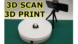 How to 3D Scan & 3D Print on a selfmade a rotating platform