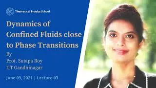 Dynamics of Confined Fluids close to Phase Transitions | Prof Sutapa Roy | Lecture 03
