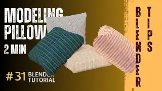 Create a Pillow in Blender - 2-Minute