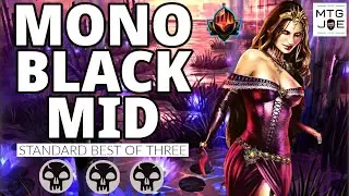 Standard Mono Black Midrange | Mythic MTG Arena Gameplay