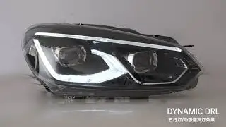The MOSTPLUS headlight design for GOLF 6 2010-2014