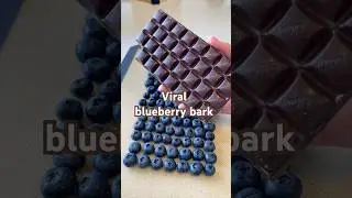 The viral blueberry bark that is worth the hype 🫐 🍫 #pilatesgirl #healthytreat #food #snacks