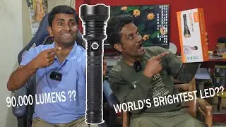 Unboxing & Review: Is This the Brightest LED Flashlight Ever? | Lylting 90,000LM Flashlight Test