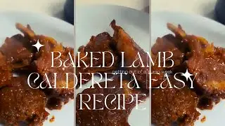 BAKED LAMB CALDERETA |EASY RECIPE