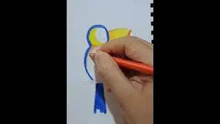 تعلم رسم وتلويين طائر الطوقان  🦜🦜