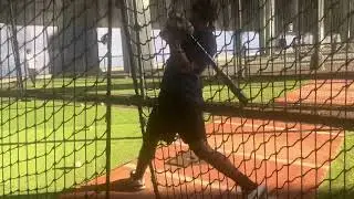 Shortstop Allen Ramos@Harlem Baseball Hitting Academy