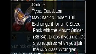 ازاى نجيب saddle   بتاع الحصنه Conquer Online 3.0
