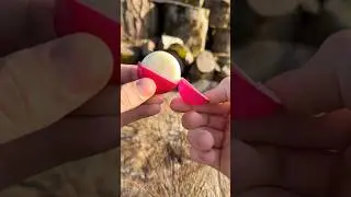 Survival Skills: DIY Candle from cheese #survival #lifehacks #camping #bushcraft