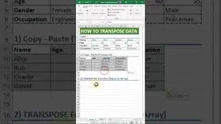 Excel Transpose Function: How to Switch Rows and Columns