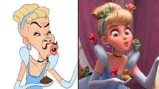 Vanellope Meets Disney Princesses Drawing Meme | Wreck-It Ralph 2 Breaks The Internet