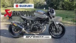 Akrapovic Exhaust Install On Suzuki SV650X