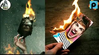 Burning Photo Maniplation Effect || Picsart Tutorial || Editing 2.0