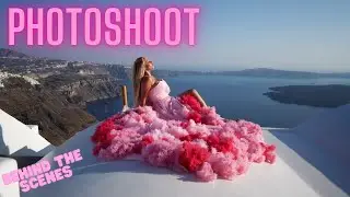 WOW! Santorini Dress Photoshoot Behind the Scenes | Claudia Fijal