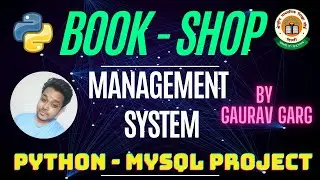 Book Shop Management System | Python Mysql Project | By Gaurav Garg