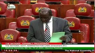 NATIONAL ASSEMBLY, THURSDAY 14th MARCH, 2024, AFTERNOON SESSION