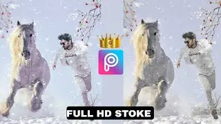 #nayanphtography #editing 🔥❄picsart runing horse 🐴 editing ।winter photo editing ।Vijay meher photo।