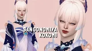 The Sims 4 | SANGONOMIYA KOKOMI GENSHIN IMPACT | + CC Links | Create A Sims