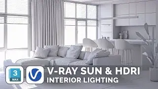 V-Ray SUN & HDRI  Interior LIGHTING