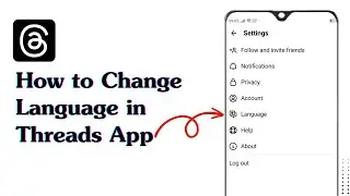 How to Change Language on Threads App in 2023 | Threads Change Language.